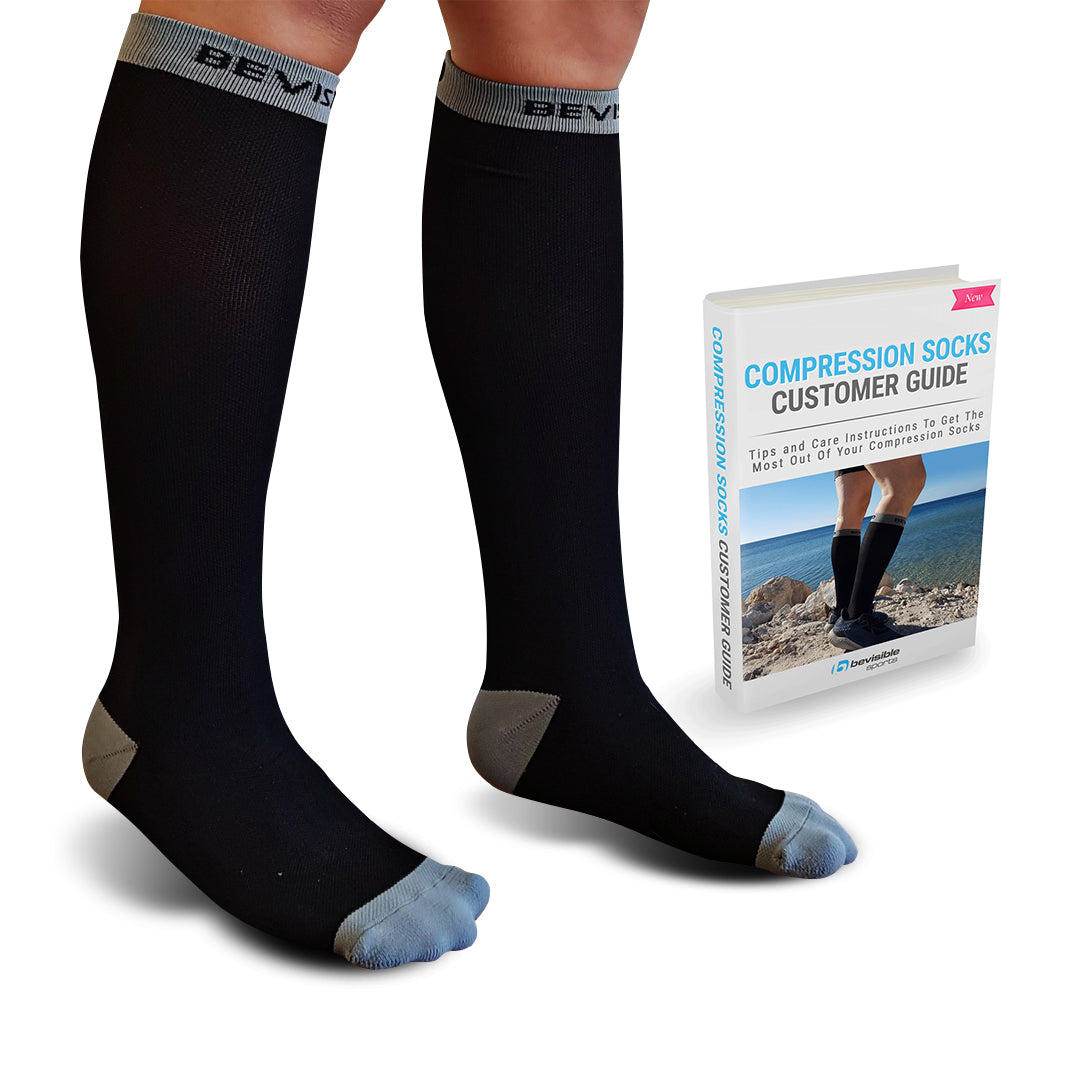 Calf Compression Sleeves Electric Blue by BeVisible Sports – BeVisible  Sports
