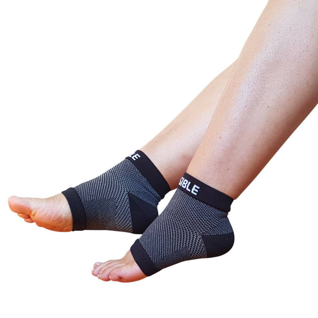  Bitly Plantar Fasciitis Compression Socks for Women & Men - Best  Ankle Compression Sleeve, Nano Brace for Everyday Use - Provides Arch  Support & Heel Pain Relief (Black, Medium) : Health